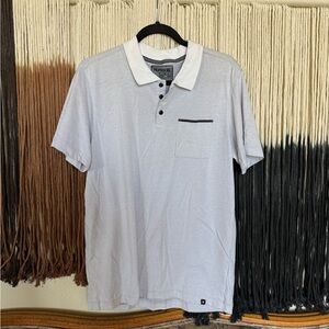 Off white Hurley x Nike DriFit polo with left chest pocket; perfect condition